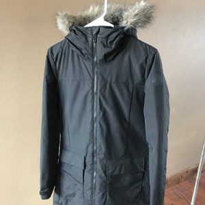 Adidas Synthetic Down Jacket with Faux fur hood
